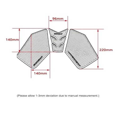 Protection réservoir moto contre rayures et glisse genoux Tracer 9