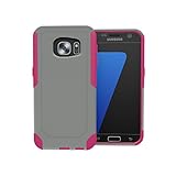 Galaxy S7 Case, ToughBox [Commute Series] [ Shockproof ] [ Slim ] [ Rugged ] [ Gray | Pink ] for...