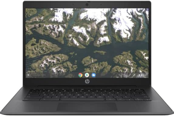 9TX90EA#ABU 14 G6 Chromebook, 14" Display, Chrome OS, UHD Graphics 600, Wi-Fi 5, 1366pixel x 768pixel Resolution, Intel Celeron N4020, 4GB RAM, 32GB Storage Capacity, 32.65cm x 22.7cm x 1.83cm