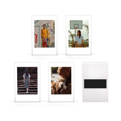 5 Pack Acrylic Magnetic Photo Frames for Instax Mini