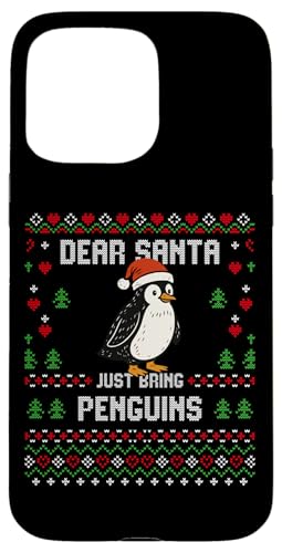 Dear Santa Penguins Ugly Xmas Z[^[ yM X}zP[X iPhone 15 Pro Max p