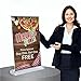 STAND-HOO A3 Single Side Mini Roll Up Banner Stand Retractable Tabletop Aluminum Small Size Displayï¼ˆStand Onlyï¼‰