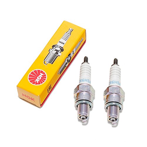 Set Bougies d'allumage NGKu00a0u0096u00a02u00a0x CR6HSA pour Yamaha XV