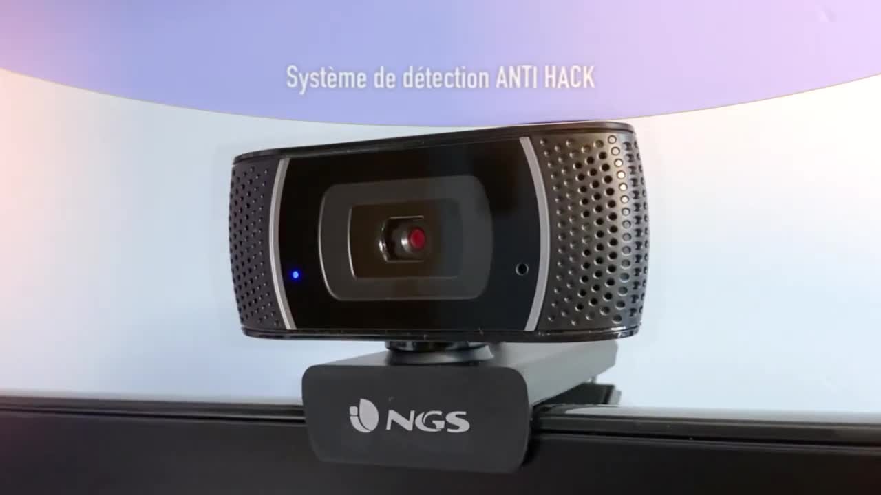 NGS XPRESSCAM1080 - Webcam Full HD 1080p USB Avec Micro Intégré, Plug & Play