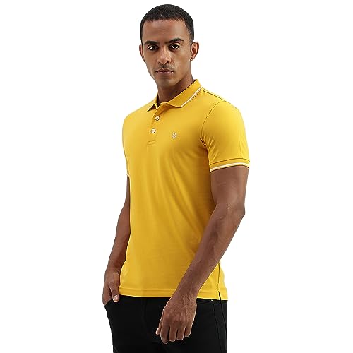Image of United Colors of Benetton Men's Solid Regular Fit Polo Shirt