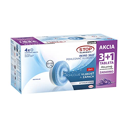 Ceresit STOP WILGOCI AERO 360°, 1 lavendel + 3 neutrale Nachfüllpacks, moderne...