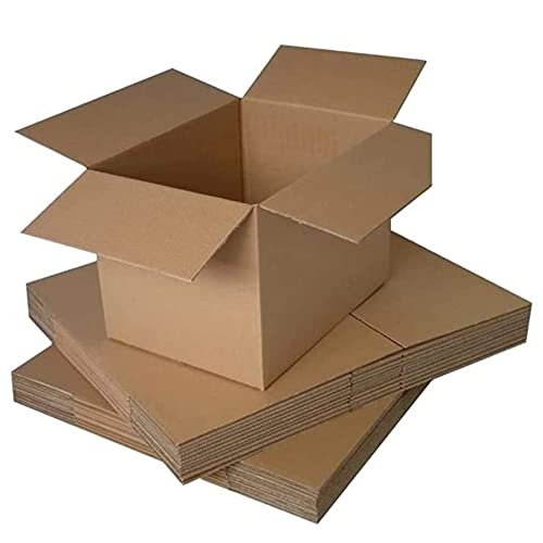 IDMENAGE - LOT DE 20 BOITES CARTONS MARRON - 50X40X15 CM