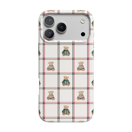 Casely iPhone 17 Pro Case | Bear Hugs | Teddy Squares | Compatible with MagSafe | Classic Ultra Slim Design