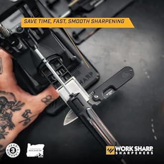 Work Sharp Precision Adjust Elite Knife Sharpener - Adjustable Knife Sharpening System - For Hunting, Serrated & Kitchen Knives