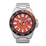  SPINNAKER Herren-Armbanduhr Amalfi Automatik Datum Orange Edelstahl SP-5074-44