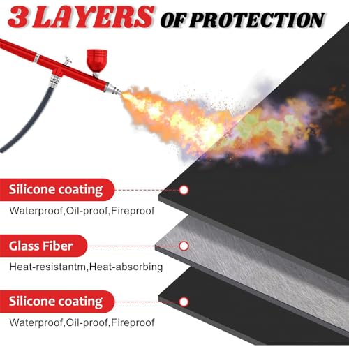 Alfombrilla Protectora 182x115cm Base Ignífuga para Barbacoa Multiusos 5