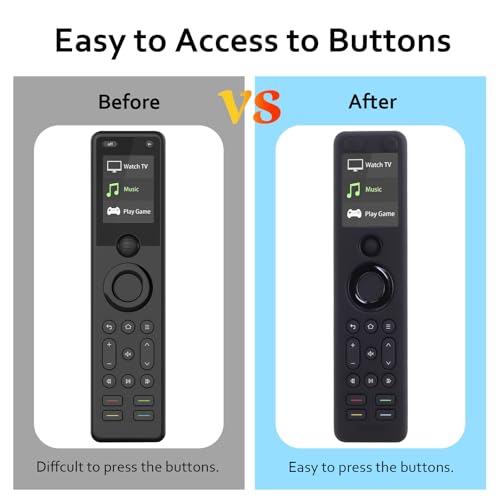 LEFXMOPHY Case for SofaBaton X1S Universal Remote Control Replacment Cover Silicone Protective Sleeve - Black