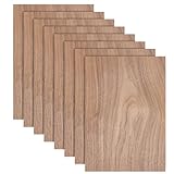 BENECREAT 8 Blatt Walnussholzblatt, 30x21 cm Große, Rechteckige Hartholz-Furnierplatten Für Holzhandwerk-DIY-Projekte, 0.4 mm Dick