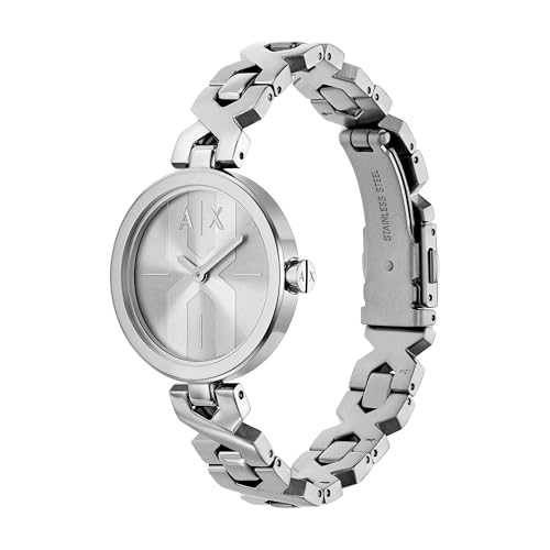 Image of Armani Exchange A|X Two-Hand Stainless Steel Watch for Women