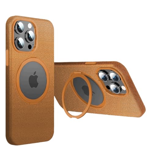 Coque en cuir iPhone 15 Pro Max marron | Luxe en vachette pleine fleur