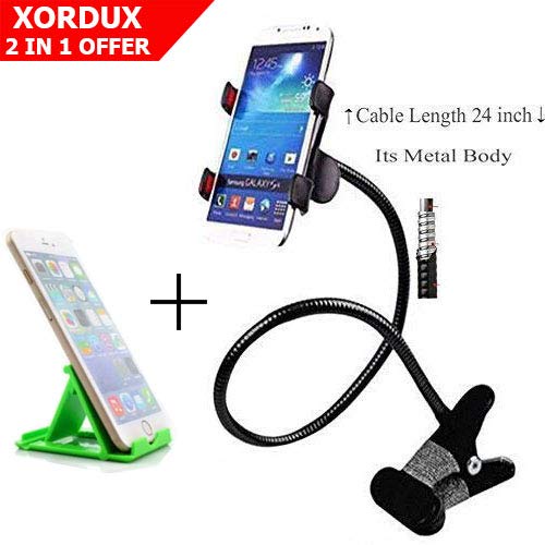 XORDUX Today Offer Full Metal Mobile Holder for Bed and Table