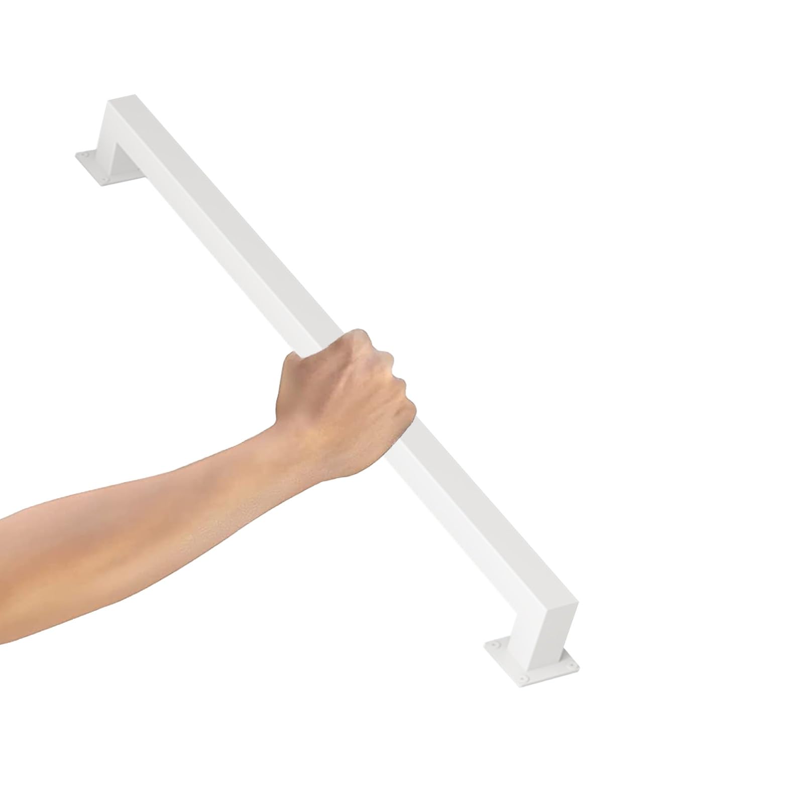 Kit rampe d'escalier blanche moderne 450 cm pour extérieur interior
