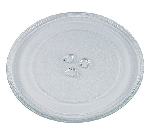 Vioks Plato de cristal para el microondas, giratorio, universal, diámetro de 27,5 cm