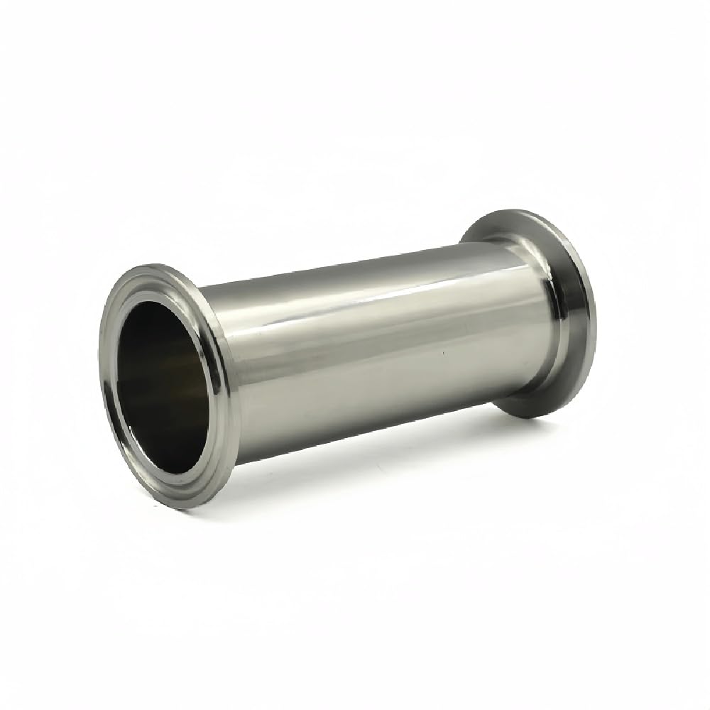Tubo Tri-Clamp Acero Inoxidable 304, Longitud 4-18", Ø Ext 19-51mm, Acabado Espejo Cerveza Casera Vino Lácteos Procesamiento Alimentos Tubería Sanitaria Fácil Limpiar(32 X Ferrule50.5mm,12 inch)
