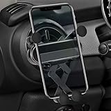 TAUYANG Car Cell Phone Holder Mount Compatible with Mini Cooper Countryman Paceman Clubman Hardtop JCW S R52 R53 R56 R55 R60 F56 F55 F60 R58 F57 Accessories Circular Air Vent Cellphone Stand