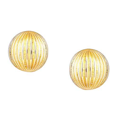 Estele Gehena by Estele Golden Non Precious Base Metal Stud Earrings for Women (5010002-IG) (B08H9BXGNM) Amazon Price History, Amazon Price Tracker