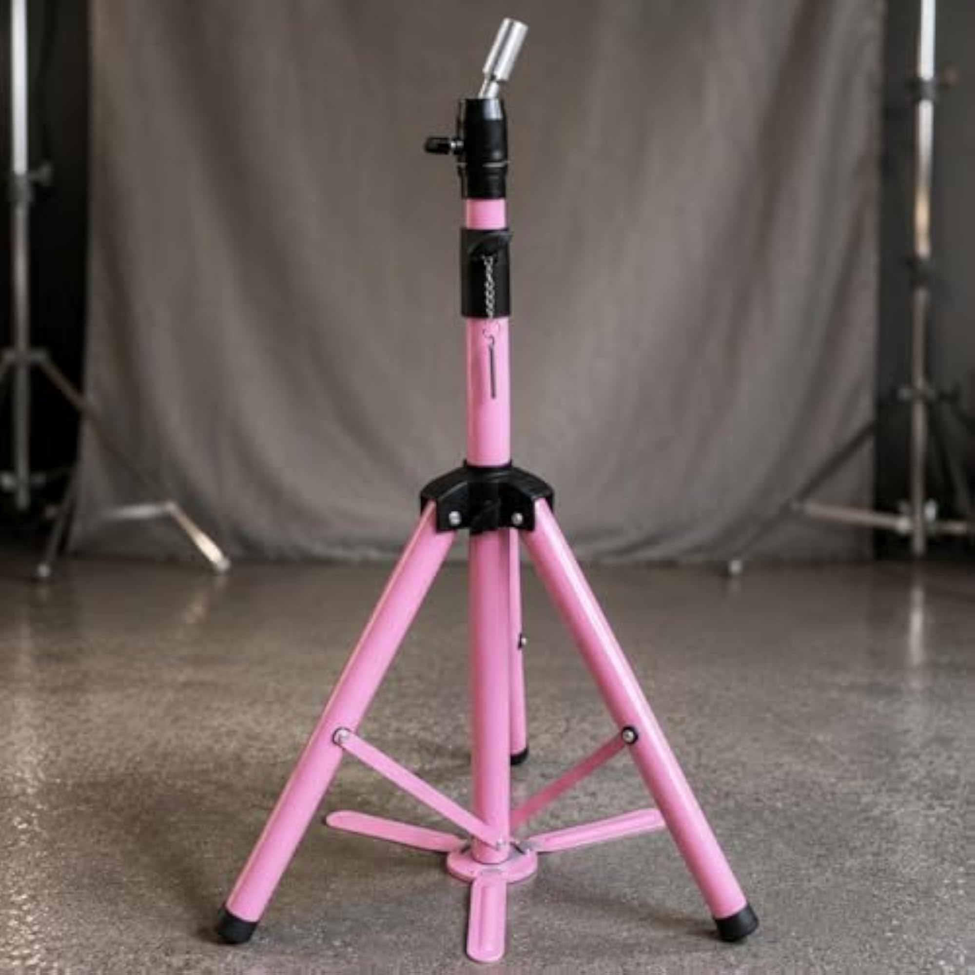 Telescoping Pole Hairpiece Tripod Stand