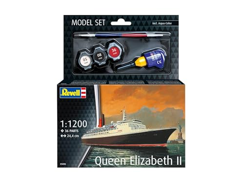 Model Set Queen Elizabeth 2 kit modélisme bateau miniature à coller