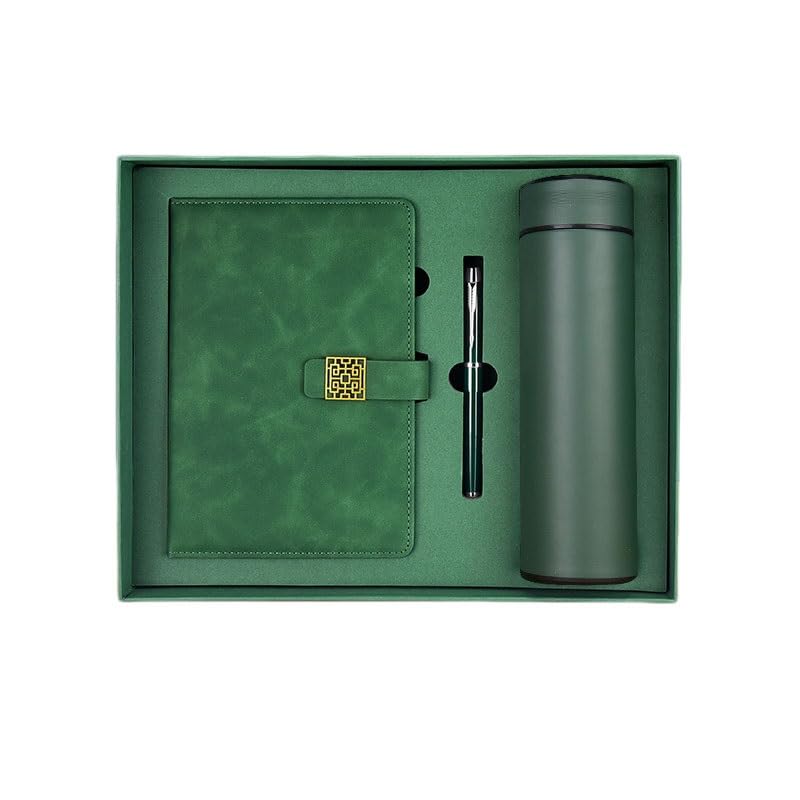 OOAYDYWO Notebook Gift Box Business Office Souvenir Set Stainless Steel Insulated Cup Pen