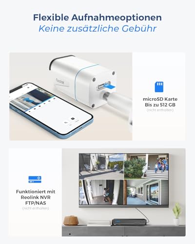 Reolink 4K Smarte PoE IP Kamera Outdoor mit 5X optischer Zoom, RLC-811A – Ansicht 6