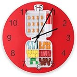 horloge forme capsule champagne Occasion : Horloge murale décorative pour le bureau, la cuisine, le salon, la chambre à coucher, la salle de classe, la chambre d'amis ou la salle à manger, etc. C'est le meilleur choix pour décorer votre maison.