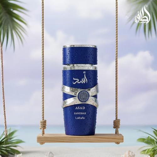 Image of Lattafa Asad Eau De Parfum 100ml Long Lasting Luxury Perfume Spray For Men | Premium Refreshing Oud and Musk Fragrances (Asad Zanzibar)