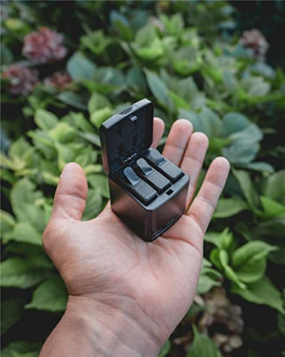 TELESIN Triple Charger Battery Storage Box Suit, 3-Channel Battery Charger Charging Box with 2 Rechargeable Lithium-ion Batteries Replacement Battery Pack for GoPro Hero 8 Hero 7 Hero 6 Hero 5 Black - Image 4