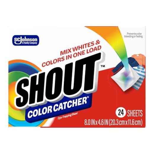 Shout Color Catcher Sheets for Laundry, Allow Mixed Washes, Prevent Color Runs and Maintain Original Clothing, 24 Count (Pack of 1)