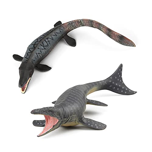Prehistoric Deep Ocean Dinosaur Toy Playset Realistic Ancient Sea Monster Sea King Mosasaur Liopleurodon Mosasaur Tylosaurus Model Toy For Kids 4Pcs #TOP2