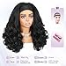 Quantum Love Yaki Curly Headband Wigs for Black Women - Kinky Straight Black Headband Curly Ends Synthetic Wear and Go Glueless Half Wig with Headbands Attached