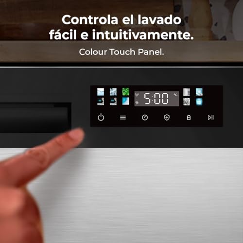 Cecotec Bolero Aguazero 2300 Geschirrspüler, kompakt, freistehend, 6 Gedecke, 8 Programme, Klasse D, Touch-Panel in Farbe, Delay Start, Pre-Wash-Funktion, Dry+, Germ Shield