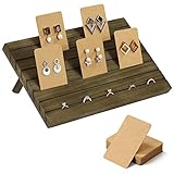 【Breite Anwendung】Der Schmuckständer ist eine gute Wahl für die Präsentation von Ohrringen, Fotos, Karten, Postkarten usw. Es hilft Ihrem Schmuck, auf Ihrer Arbeitsplatte organisiert zu bleiben. Ein ideales Geschenk zu Weihnachten, Thanksgiving, Muttertag, Neujahr, Geburtstag für Ihr Mädchen oder Ihre Frau.