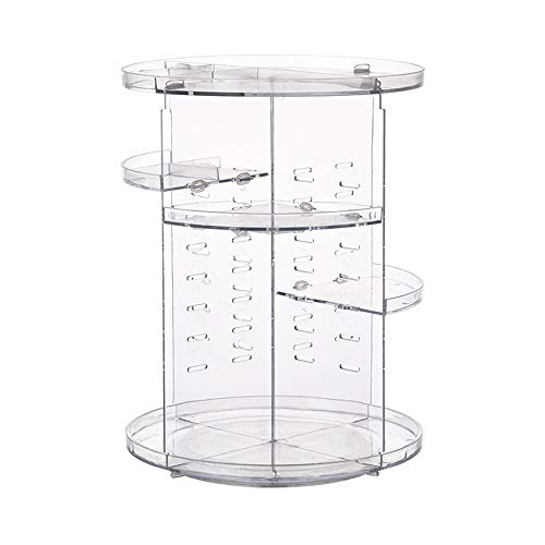 Organisateur maquillage rotatif pour coiffeuse moderne et rangement bijoux impeccable