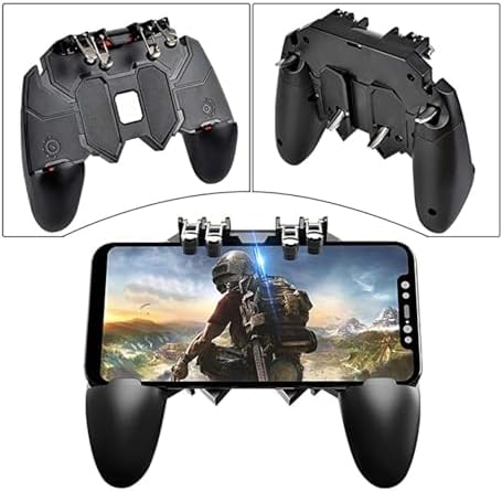 Coverzone 4 Tetikli Mobil Oyun Kolu – 90° Dönebilen Gövde, Ergonomik Kavrama, Dayanıklı Fiber Malzeme, Android Uyumlu PUBG & COD & Free Fire Oyun Kontrolcüsü | AK66 - Görsel 2