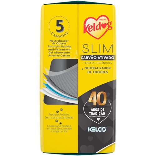 Keldog Tapete Higiênico Slim Ultra Dry Carvão Ativado c/ 30 UN