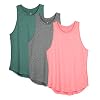 icyzone Dames Sport Fitness Tank Top Racerback Pack van 3 Yoga Running Shirt Gym Tops