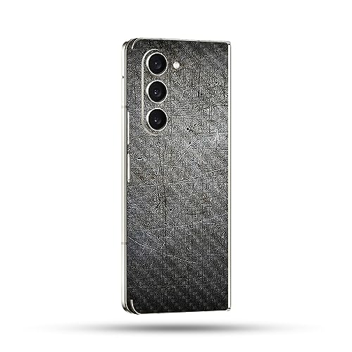 Image of MightySkins Carbon Fiber Skin Compatible with Samsung Galaxy Z Fold 5 Full Wrap - Scratched Up | Protective, Durable Textured Carbon Fiber Finish | Easy to Apply and Change Styles | Made in The USA