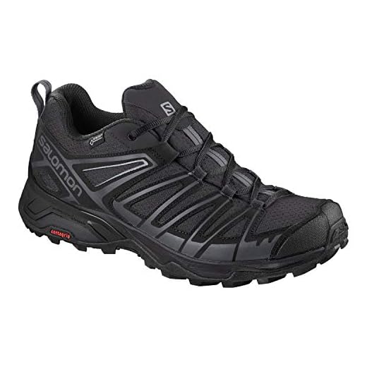 Salomon X Ultra 3 Prime GTX, Zapatillas de Senderismo para Hombre, Gris/Negro (Magnet/Black/Quiet Shade), 43 1/3 EU