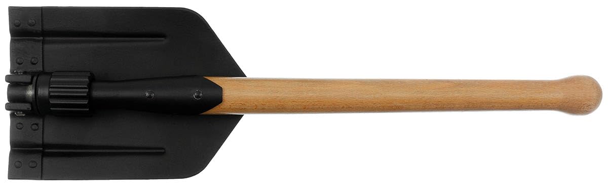 MFH NVA - Pala plegable con mango de madera