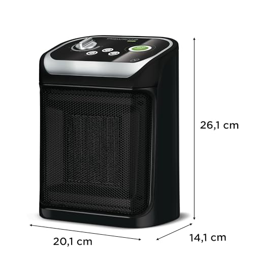 Rowenta Mini Excel Eco Safe - Calefactor bajo consumo cerámico de rápido calentamiento, potencia regulable de 1.000 W o 2.000 W, termostato, función Eco, calefactor silencioso solo 50 dBA, SO9266 - imagen 7