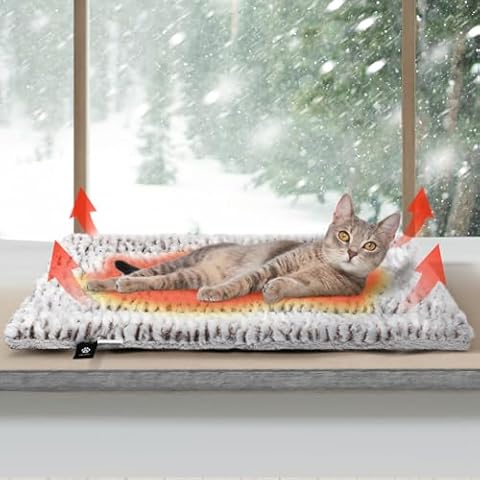 MORA PETS Self Heating Cat Bed Blanket Cover