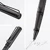 LAMY safari umbra - Rollerball Pen with ergonomic grip & line width M - for pleasant long writing - made of robust ASA plastic - including rollerball refill LAMY M 63 in black