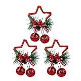 Photo Gallery dazzleex campana natalizia a cinque punte a forma di stella, accessori per albero di natale, decorazione per le vacanze, per la porta di casa, da appendere alla parete, 9 x 14 cm (rosso) Photo Gallery dazzleex campana natalizia a cinque punte a forma di stella, accessori per albero di natale, decorazione per le vacanze, per la porta di casa, da appendere alla parete, 9 x 14 cm (rosso)