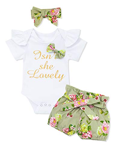 Image of KANGKANG Newborn Baby Girl Clothes Rainbow Romper Short Sets Infant Girl Summer Little Sister Outfits 3PC