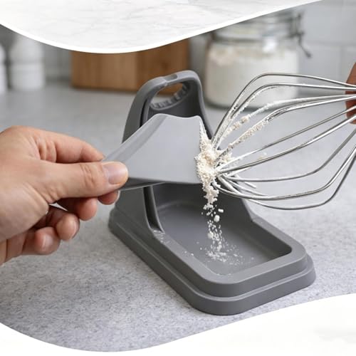 Soporte de silicona para accesorios de batidora de repostería en organización de cocina 8